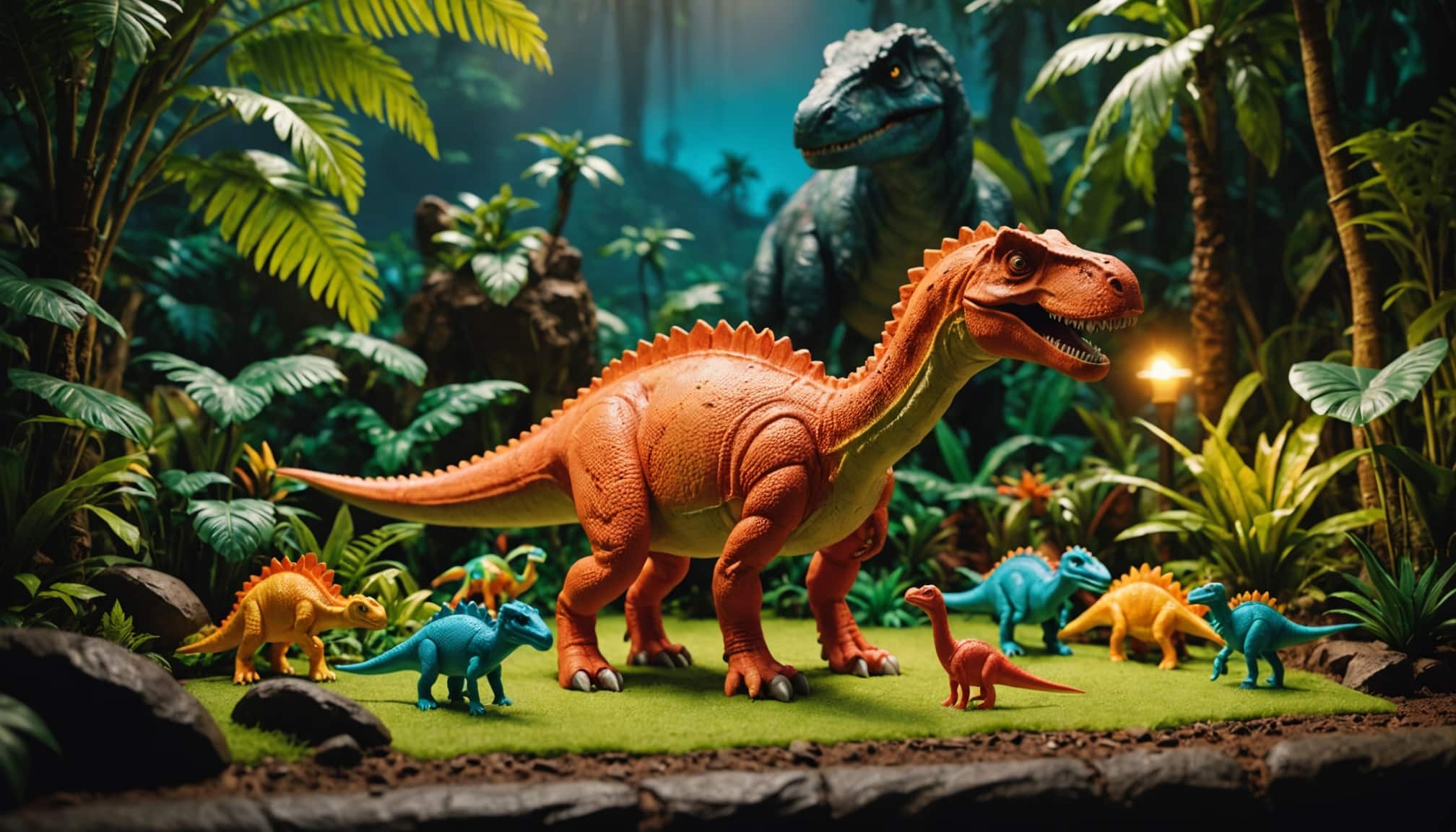 dinosaure imprimé en 3D coloré et amusant