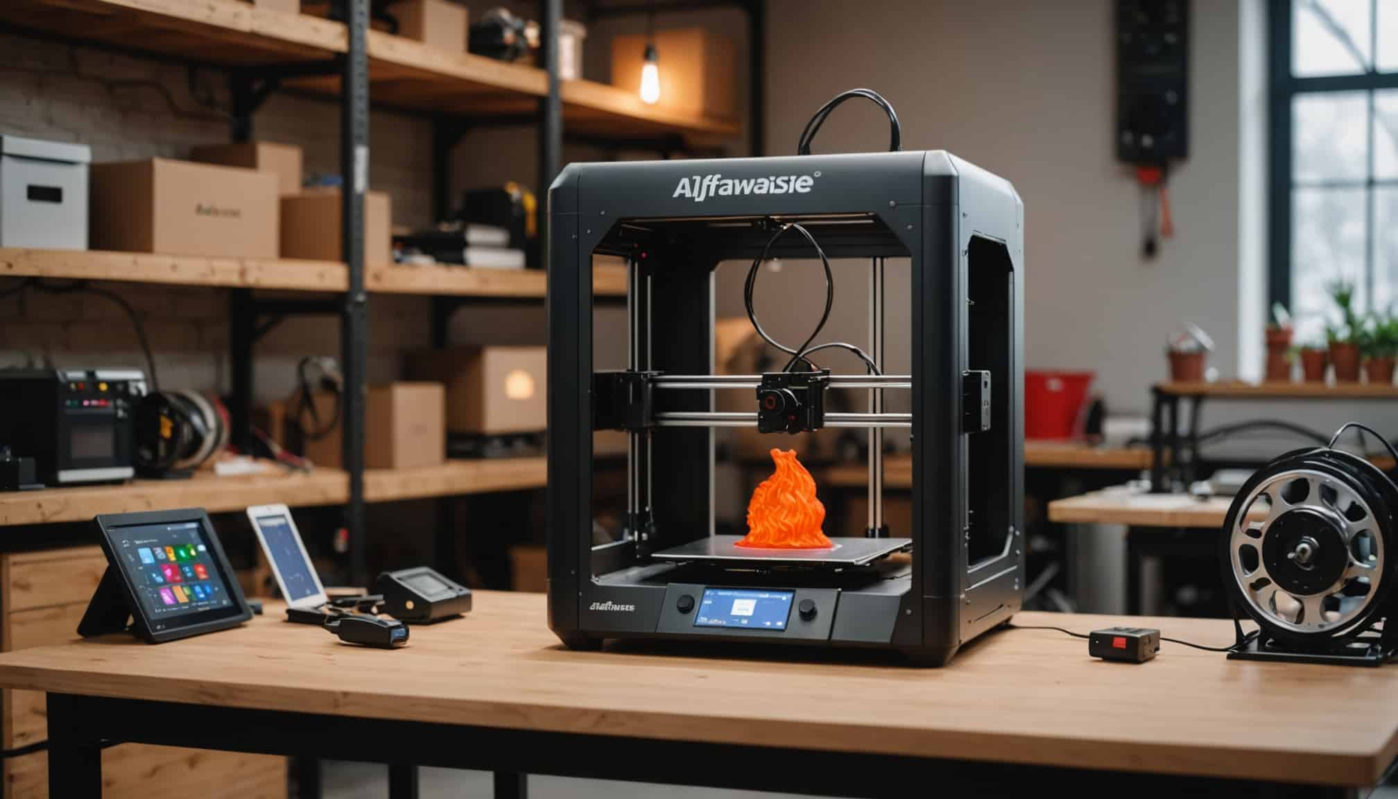 Imprimante 3D Alfawise U30 en fonctionnement